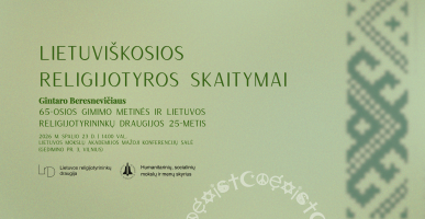 Lietuvi&scaron;kosios religijotyros skaitymai